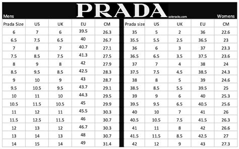 mens prada sizes|Prada sneaker size chart.